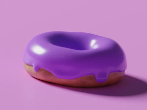 油炸圈饼 3D 模型