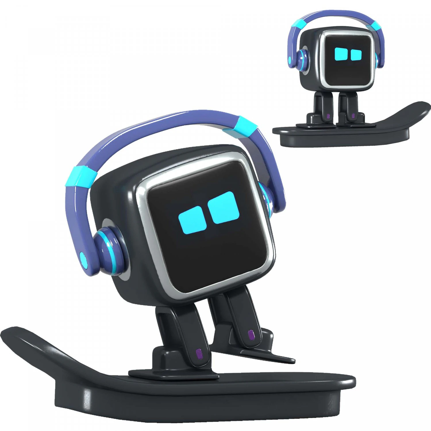 Emo robot 3D Model .c4d .max .obj .3ds .fbx .stl .blend