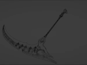 Anime Scythe Version 1 3D Model