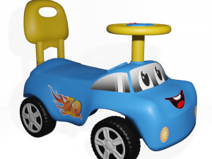 Childrens car for push-off for sports 3D 模型
