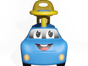 Childrens car for push-off for sports 3D Model