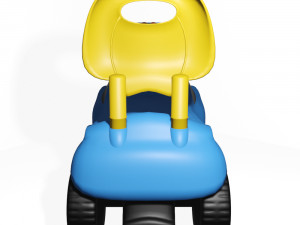 Childrens car for push-off for sports 3D Model