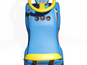 Childrens car for push-off for sports 3D Model