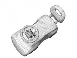 Childrens car for push-off for sports 3D Model