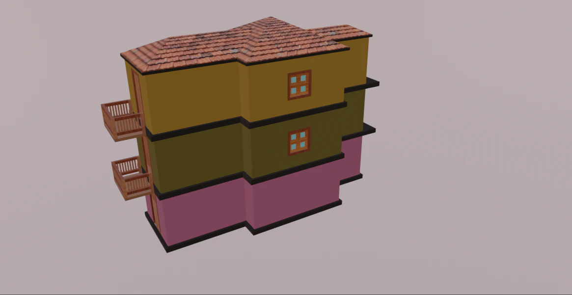 Building 3D Model .c4d .max .obj .3ds .fbx .stl .blend