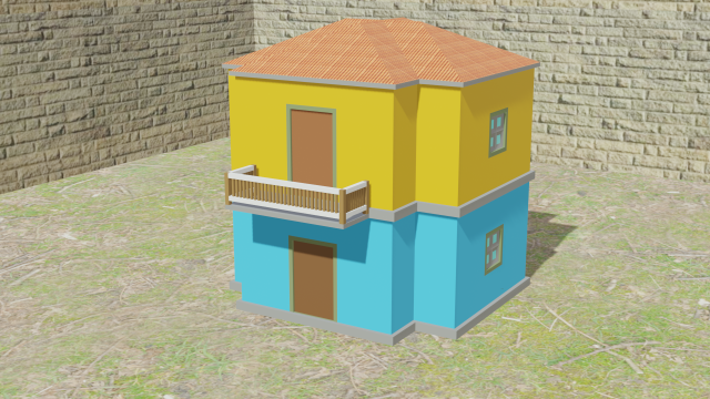Stylish Building Modèle 3D .c4d .max .obj .3ds .fbx .stl .blend