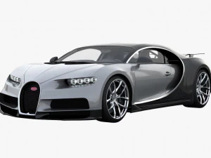 跑车 布加迪 Chiron 2017 3D 模型