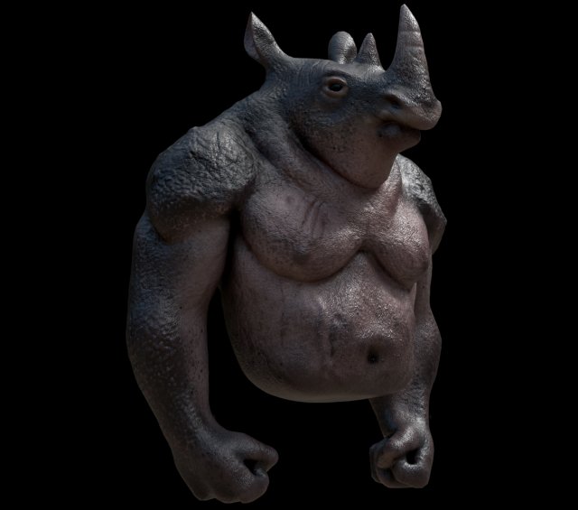 3d sculpted model 3D Model .c4d .max .obj .3ds .fbx .stl .blend 