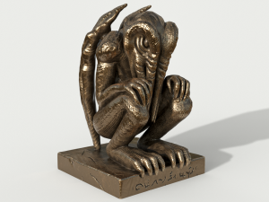 Bronze figurine of Cthulhu Modelo 3D