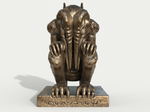 Bronze figurine of Cthulhu Modelo 3D