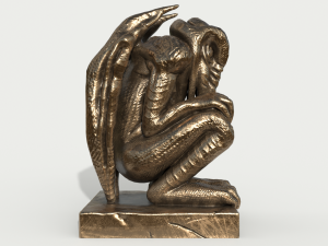 Bronze figurine of Cthulhu Modelo 3D