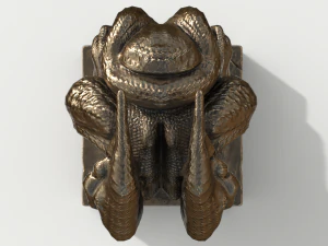 Bronze figurine of Cthulhu 3D Model