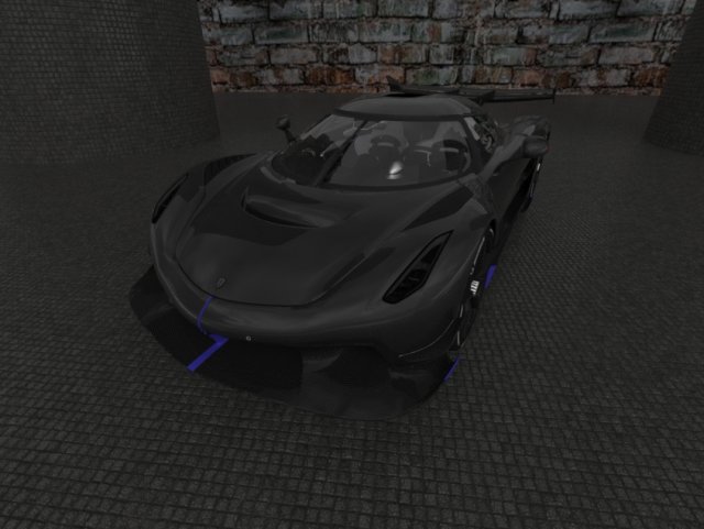 Keonigsegg-Jesko black 3Dモデル .c4d .max .obj .3ds .fbx .stl .blend