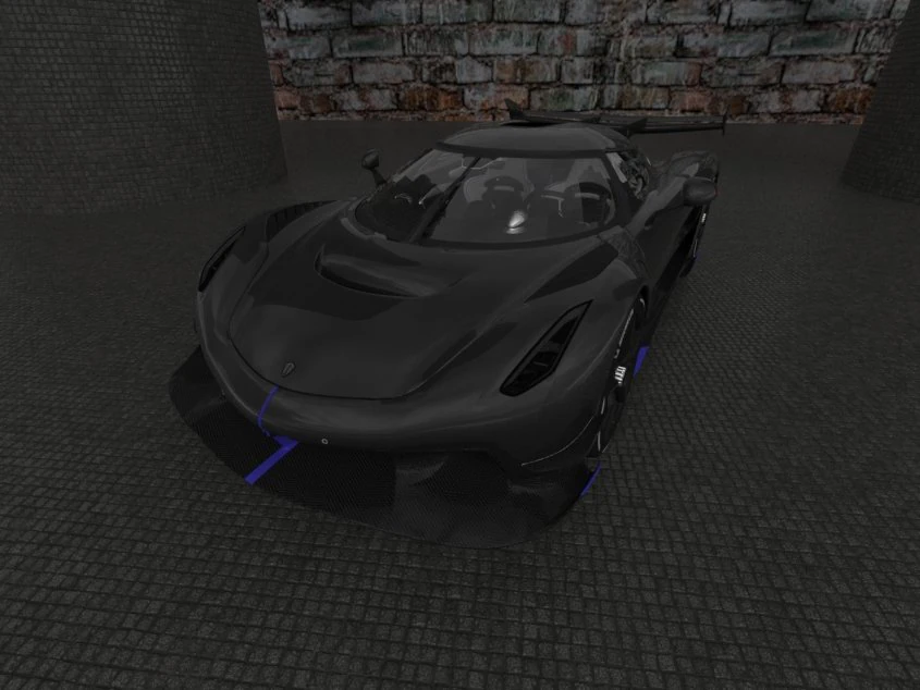 Keonigsegg-Jesko black 3D Model .c4d .max .obj .3ds .fbx .stl .blend