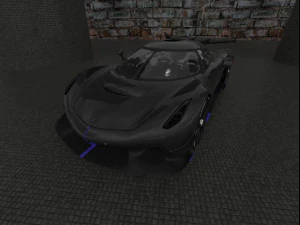 Koenigsegg-Jesko чорний 3D Модель