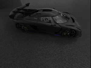 Keonigsegg-Jesko black 3Dモデル