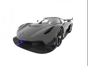 Keonigsegg-Jesko black 3D Model
