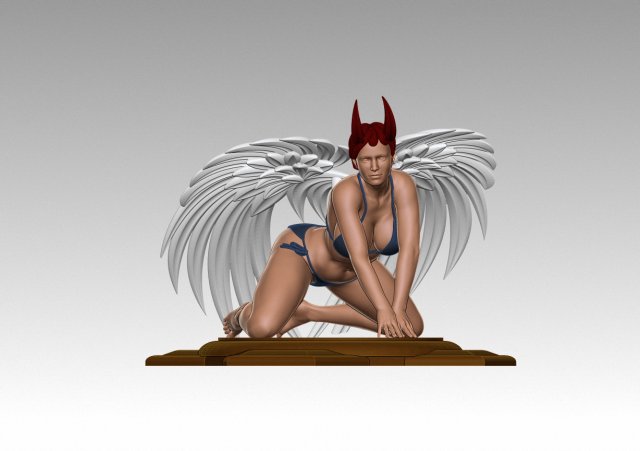 Angel 3D-printmodel .c4d .max .obj .3ds .fbx .stl .blend 