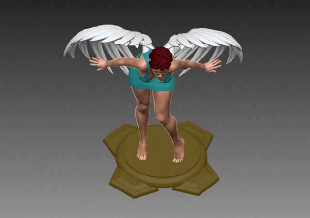 Angel Model Cetak 3D .c4d .max .obj .3ds .fbx .stl .blend 