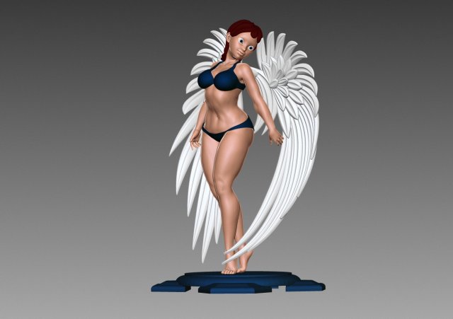 Angel 3D-printmodel .c4d .max .obj .3ds .fbx .stl .blend 