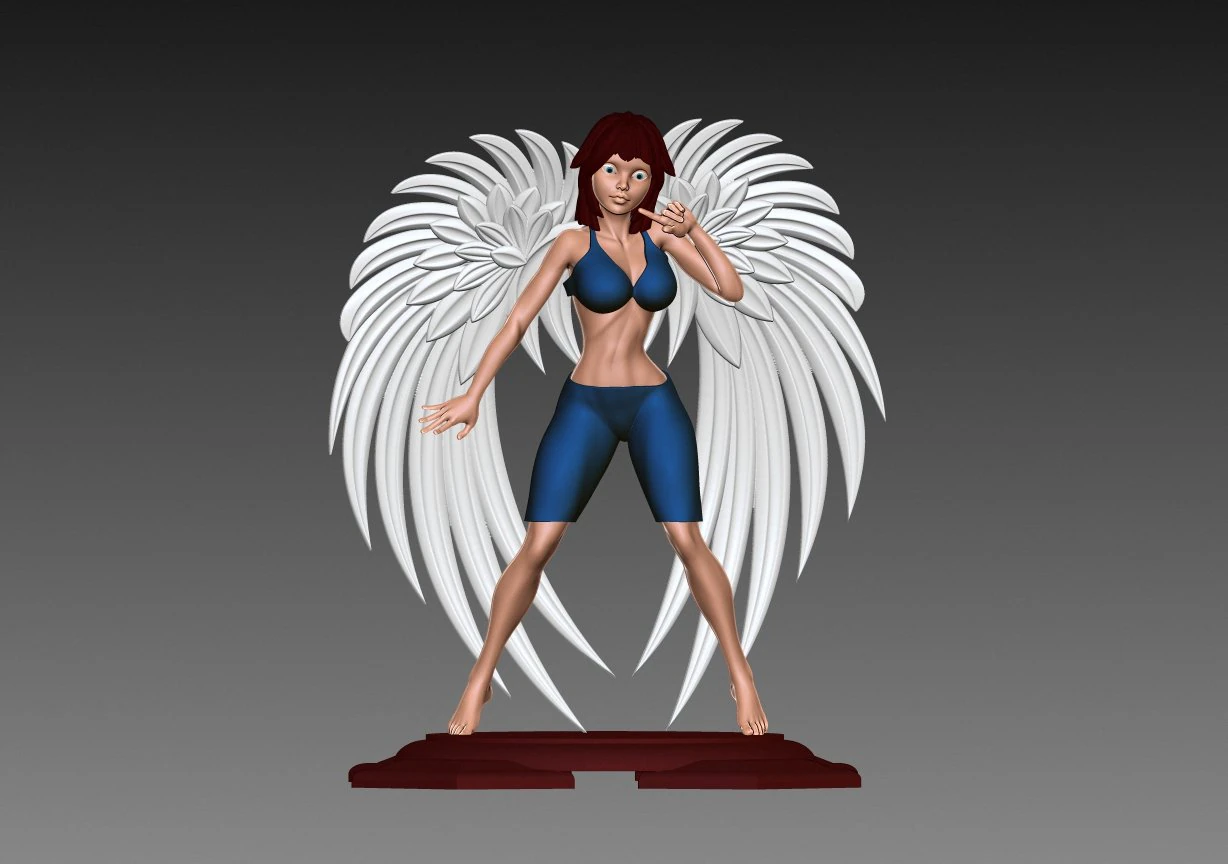 Angel 3D Print Model .c4d .max .obj .3ds .fbx .stl .blend