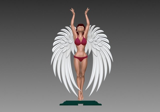 Angel 3D Druckmodell .c4d .max .obj .3ds .fbx .stl .blend
