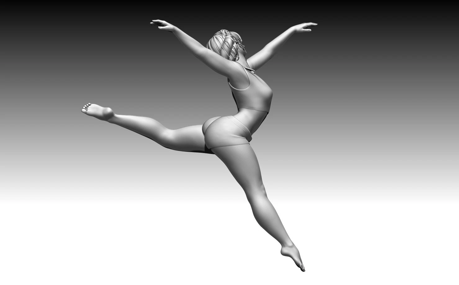 Woman 3D Print Model .c4d .max .obj .3ds .fbx .stl .blend