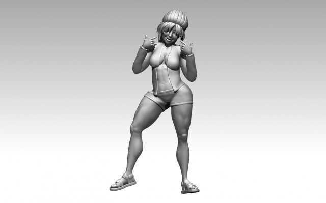 Woman 3D Print Model .c4d .max .obj .3ds .fbx .stl .blend 