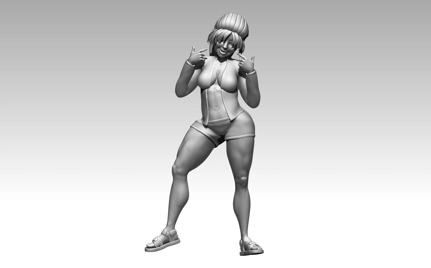 Woman 3D Print Model .c4d .max .obj .3ds .fbx .stl .blend 
