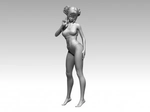 여성 3D 프린트 모델