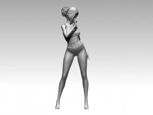 여성 3D 프린트 모델