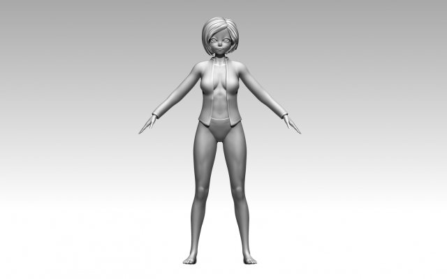 Woman Modello di stampa 3D .c4d .max .obj .3ds .fbx .stl .blend 