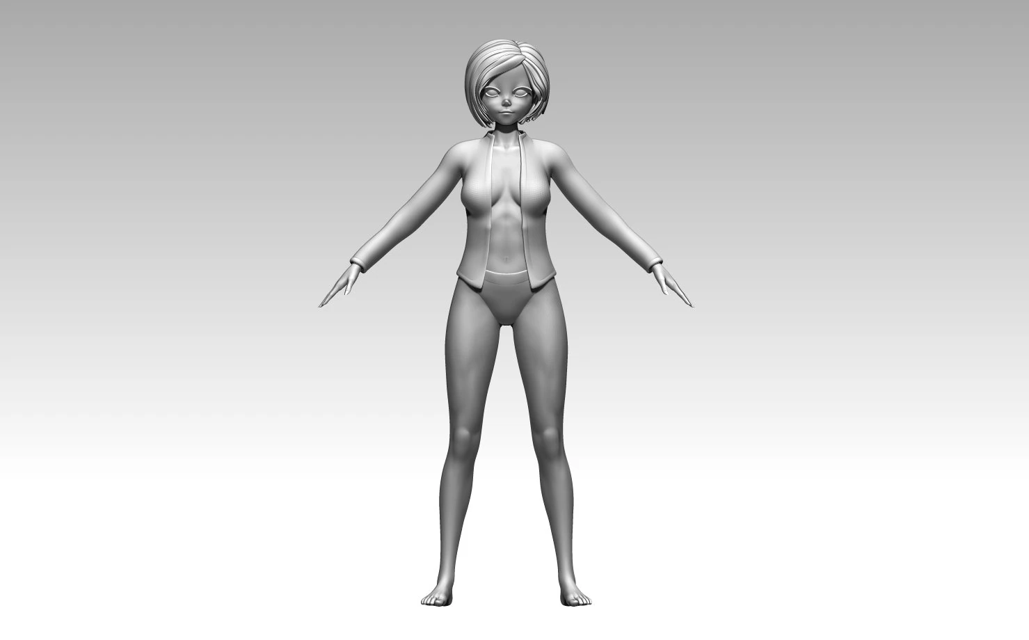 Mujer Modelo de impresión 3D .c4d .max .obj .3ds .fbx .stl .blend 