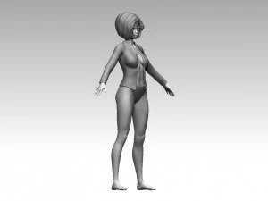 Mujer Modelo de impresión 3D