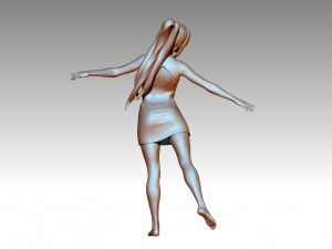 Woman Ballet Dancer Modèles 3D en vedette