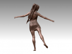 Woman Ballet Dancer Modèles 3D en vedette