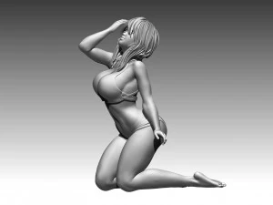 Frau 3D Druckmodell