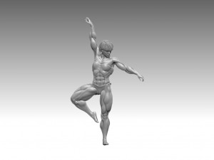 Woman Body Builder Modello di stampa 3D