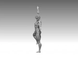 Woman Body Builder 3D Print Model