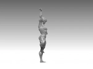 Woman Body Builder 3D Print Model