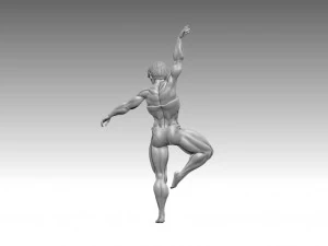 Woman Body Builder 3D Print Model