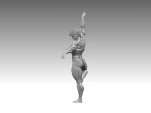 Woman Body Builder Modello di stampa 3D