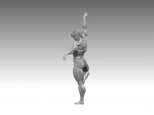 Woman Body Builder 3D Print Model