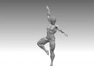 Woman Body Builder 3D Print Model
