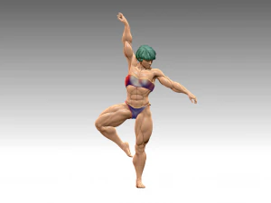 Costruttore di corpo della donna Modello di stampa 3D