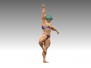 Woman Body Builder Modello di stampa 3D