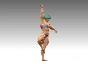 Woman Body Builder 3D Print Model