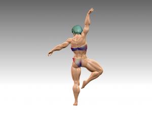 Woman Body Builder Modello di stampa 3D