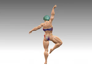 Woman Body Builder 3D Print Model