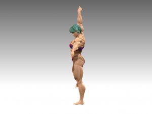 Woman Body Builder Modello di stampa 3D